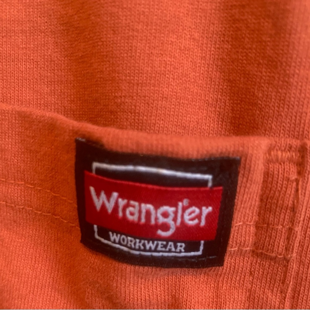 Wrangler Workwear long sleeve T shirt. Size 3XL. Burnt orange color, GUC - Picture 4 of 4